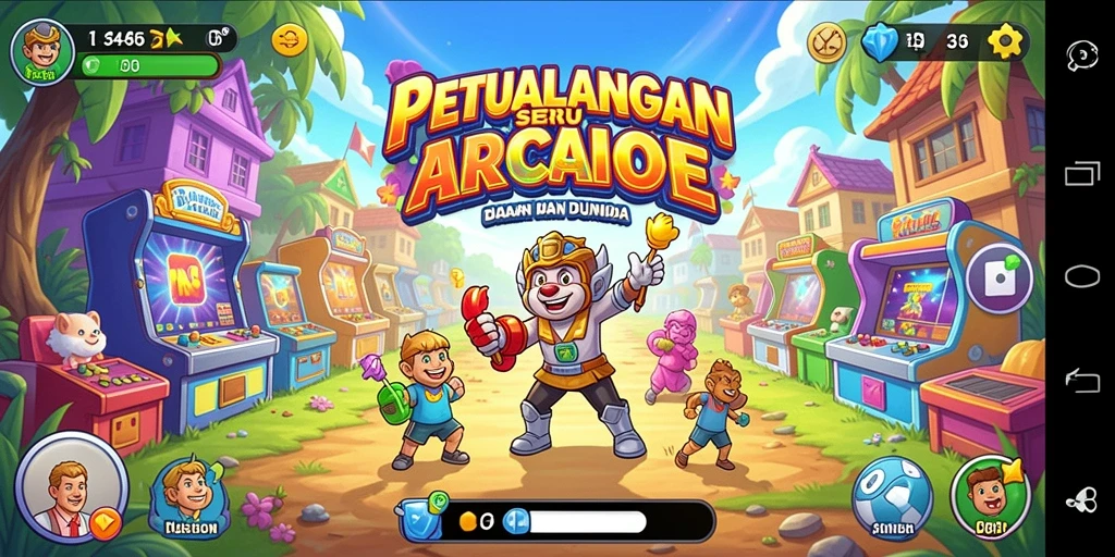 Tampilan gameplay menarik dari 3446 dengan berbagai level yang menantang.