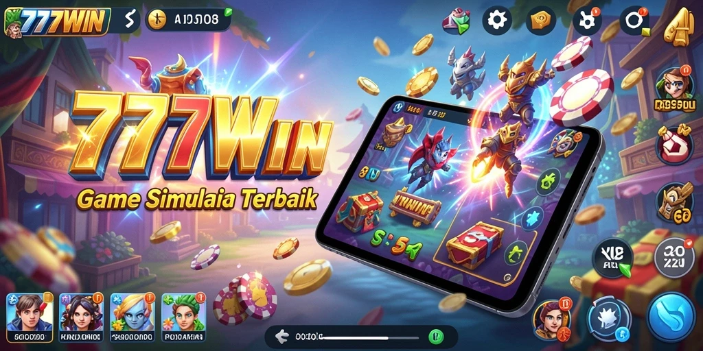 Screenshot gameplay 777WIN menampilkan elemen simulasi yang seru dan interaktif.