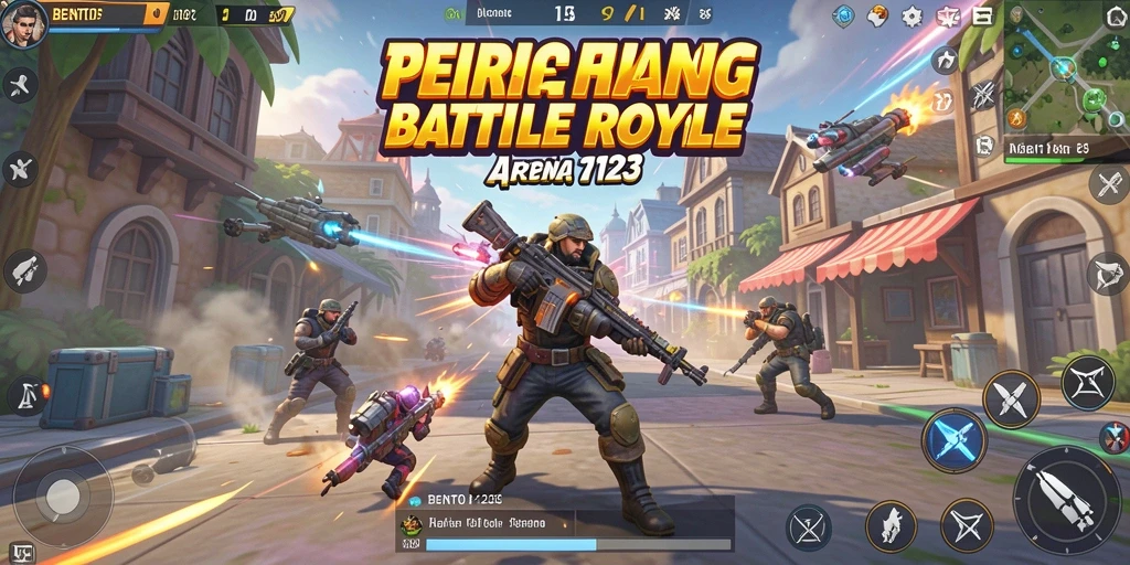 Gameplay seru BENTO123 dengan aksi Battle Royale yang menegangkan.