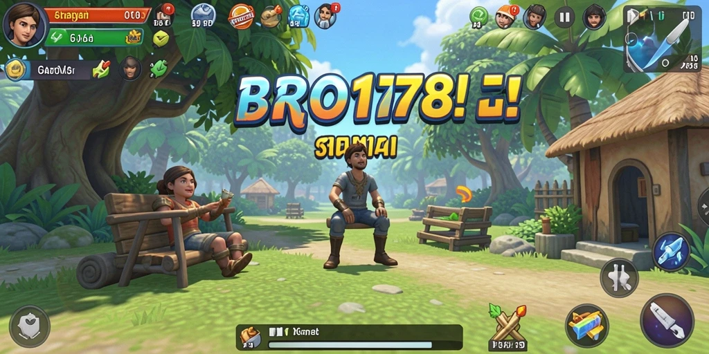 Tampilan gameplay yang seru dan penuh warna dari BRO178.