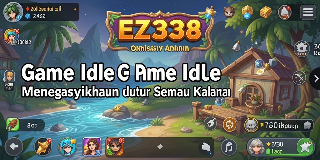 Tangkapan layar utama EZ338 menampilkan karakter dalam mode Idle.