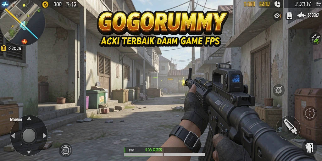 Tampilan memukau dari gameplay GOGORUMMY dengan aksi FPS yang mendebarkan.
