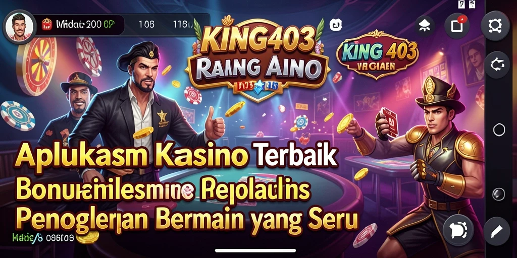 Tampilan gameplay menarik dari aplikasi Kasino KING403.