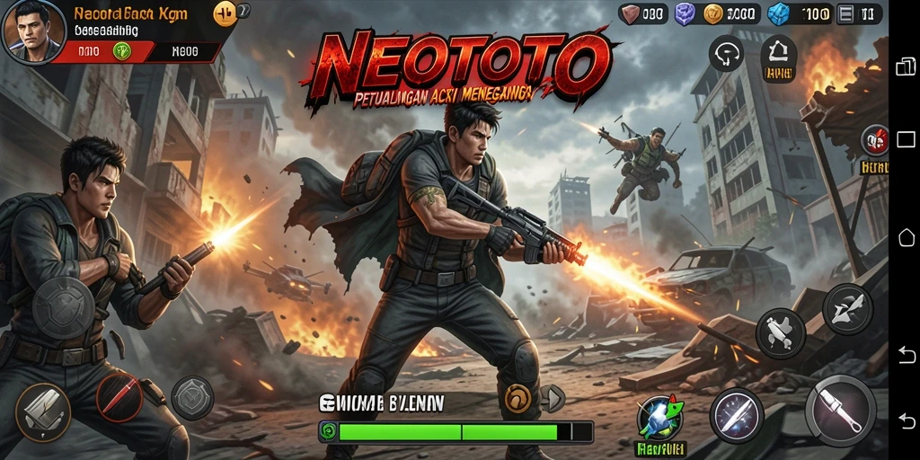 Tangkapan layar gameplay NEOTOTO menampilkan aksi mendebarkan dan grafis yang menawan.