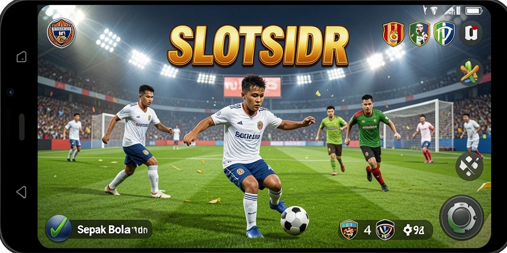 Gameplay seru SLOTSIDR dengan aksi sepak bola yang menegangkan.