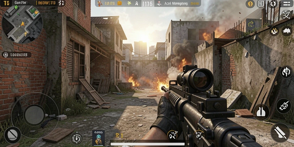 T6 menunjukkan aksi menegangkan dalam gameplay FPS yang epik.